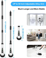 Cordless Electric Spin Scrubber with Extendable Handle. Makes cleaning so much easier!  No more bending or reaching.  Just charge and go!