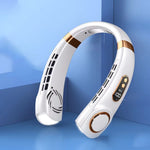 Portable Bladeless Neck Fan with Built-In Light. Hands-free cooling and built-in lighting for hot days, night walks, travel, and everyday use.  SHIPS FREE!