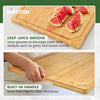 Extra-Large Bamboo Cutting Board That Instantly Adds Prep Space! Fits over most sinks or stovetops to give you more room for chopping, carving, serving, and meal prep.