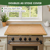 Extra-Large Bamboo Cutting Board That Instantly Adds Prep Space! Fits over most sinks or stovetops to give you more room for chopping, carving, serving, and meal prep.