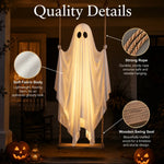 Halloween Large Swing Ghost Phantom Glowing Hanging Decor, Outdoor Yard Tree Hang, Remote Control Light String, Party Scene Decoration, Halloween Decorations Outdoor