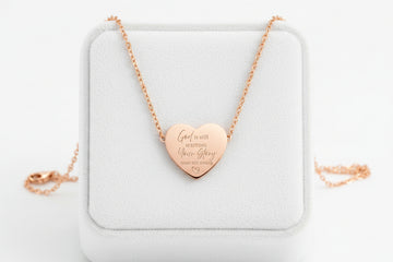 Engraved Heart Necklace — God is Still Writing Your Story