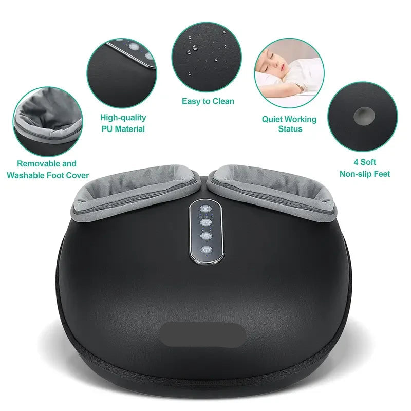 Soothing CozyFeet Heated Foot Massager — Upgraded Shiatsu Foot Massager Machine.  Quiet, Portable Design w/ Removable Sleeve, Ideal  Gift for Relaxing Therapy.  Shipping's Included!  No Hidden Fees!