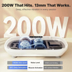 High-Power Vibration Plate features a larger, more stable platform, allowing users to perform full-range movements like squats and lunges with confidence. Max weight: 440lbs!!
