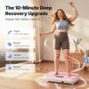 High-Power Vibration Plate features a larger, more stable platform, allowing users to perform full-range movements like squats and lunges with confidence. Max weight: 440lbs!!