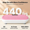 High-Power Vibration Plate features a larger, more stable platform, allowing users to perform full-range movements like squats and lunges with confidence. Max weight: 440lbs!!