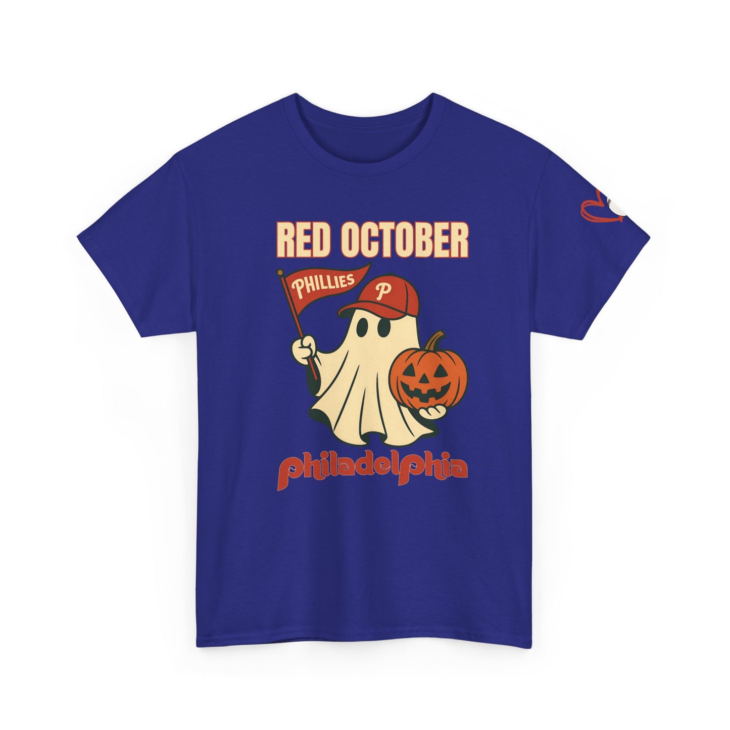 Red October Shirt, Spooky Season Apparel, Unisex Cotton T-Shirt, Fall Festival Wear