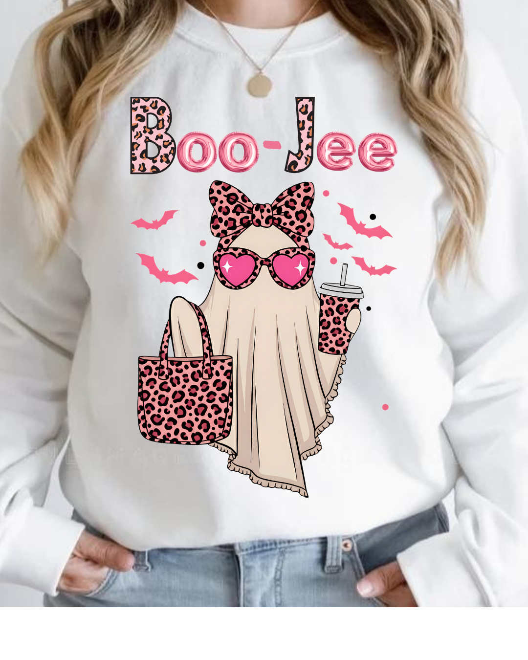 Boo-Jee Ghost -Spooky Chic Crewneck Sweatshirt - Halloween Apparel, Unisex Cozy Sweater, Trendy Fall Fashion, Gift for Her, [...]