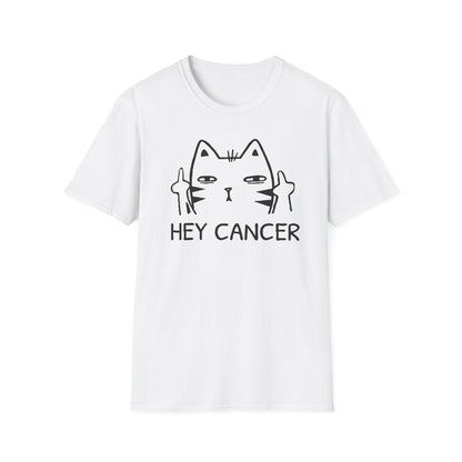 HEY CANCER--Sassy Cat T-Shirt -