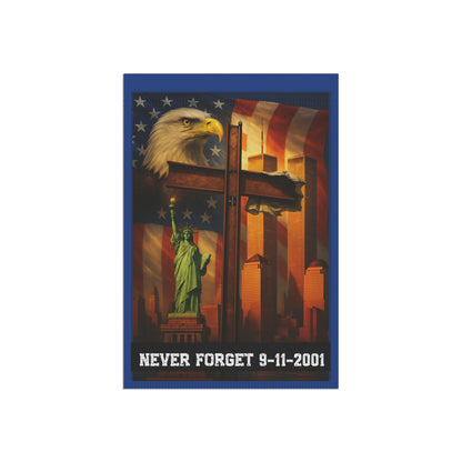 9/11 Memorial Flag – Never Forget 9-11-2001