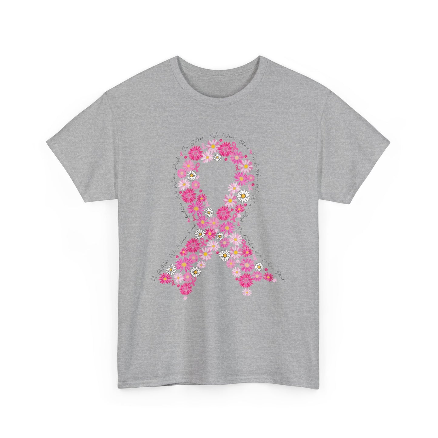 Breast Cancer Awareness Tee, Supportive Shirt, Inspirational Gift, Unisex Cotton Top, Fight Cancer Apparel, Hope and Love Tees