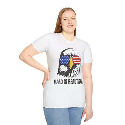 "BALD IS BEAUTIFUL" Unisex Softstyle T-Shirt