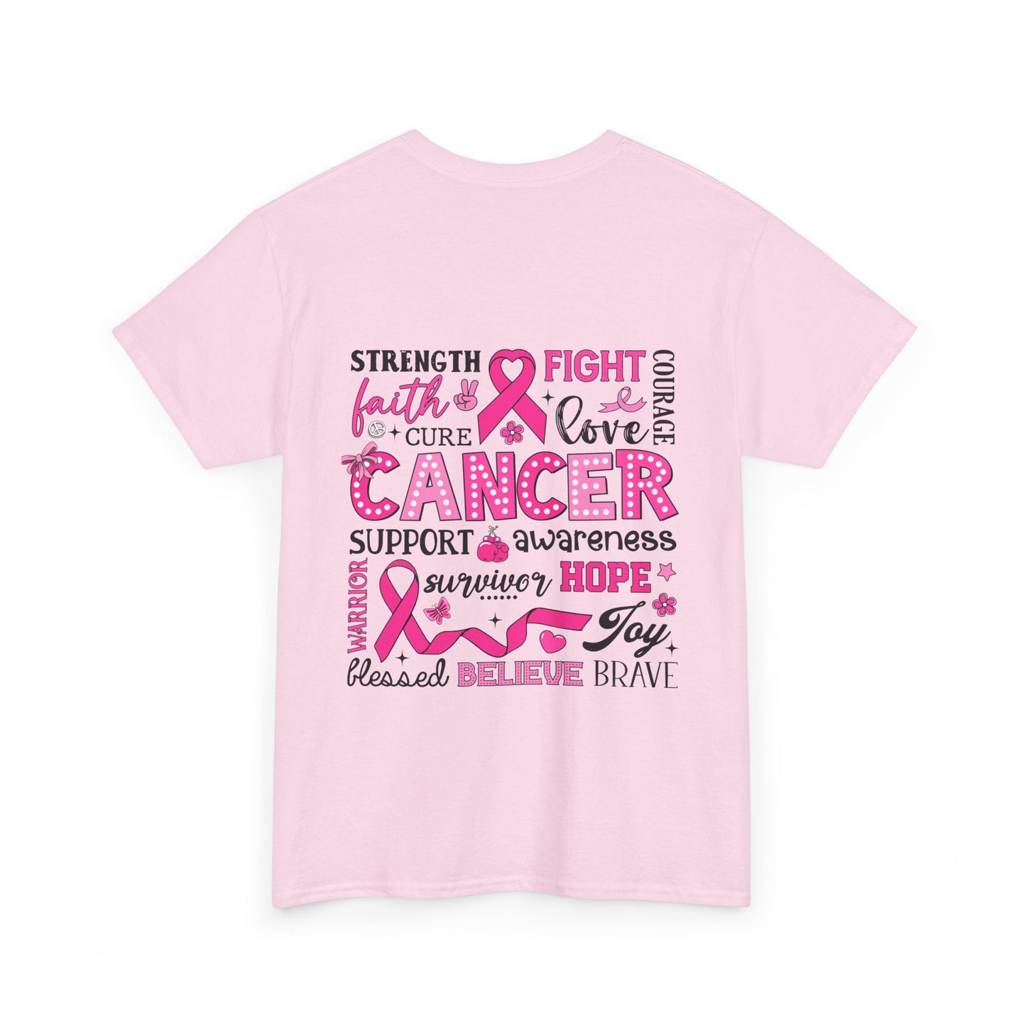 Breast Cancer Awareness Tee, Supportive Shirt, Inspirational Gift, Unisex Cotton Top, Fight Cancer Apparel, Hope and Love Tees