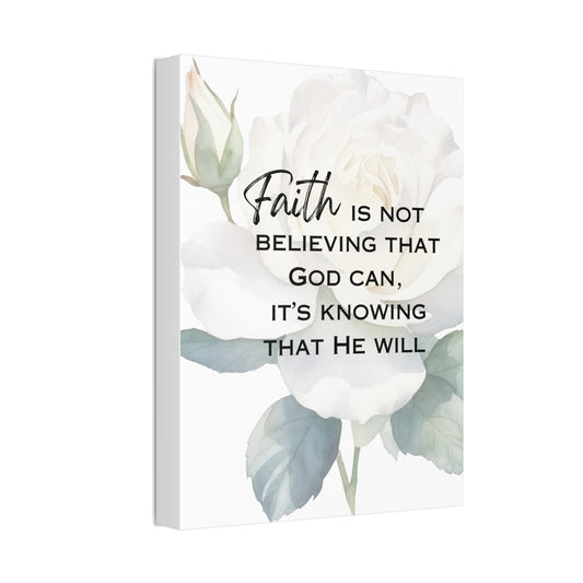 Rose Faith Canvas Wall Art