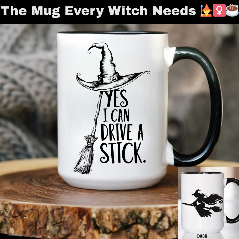 Witchy Coffee Mug | Perfect for Halloween, Gift for Witch Lovers, Cozy Vibe, Scary Movie Night, Unique Ceramic Mug