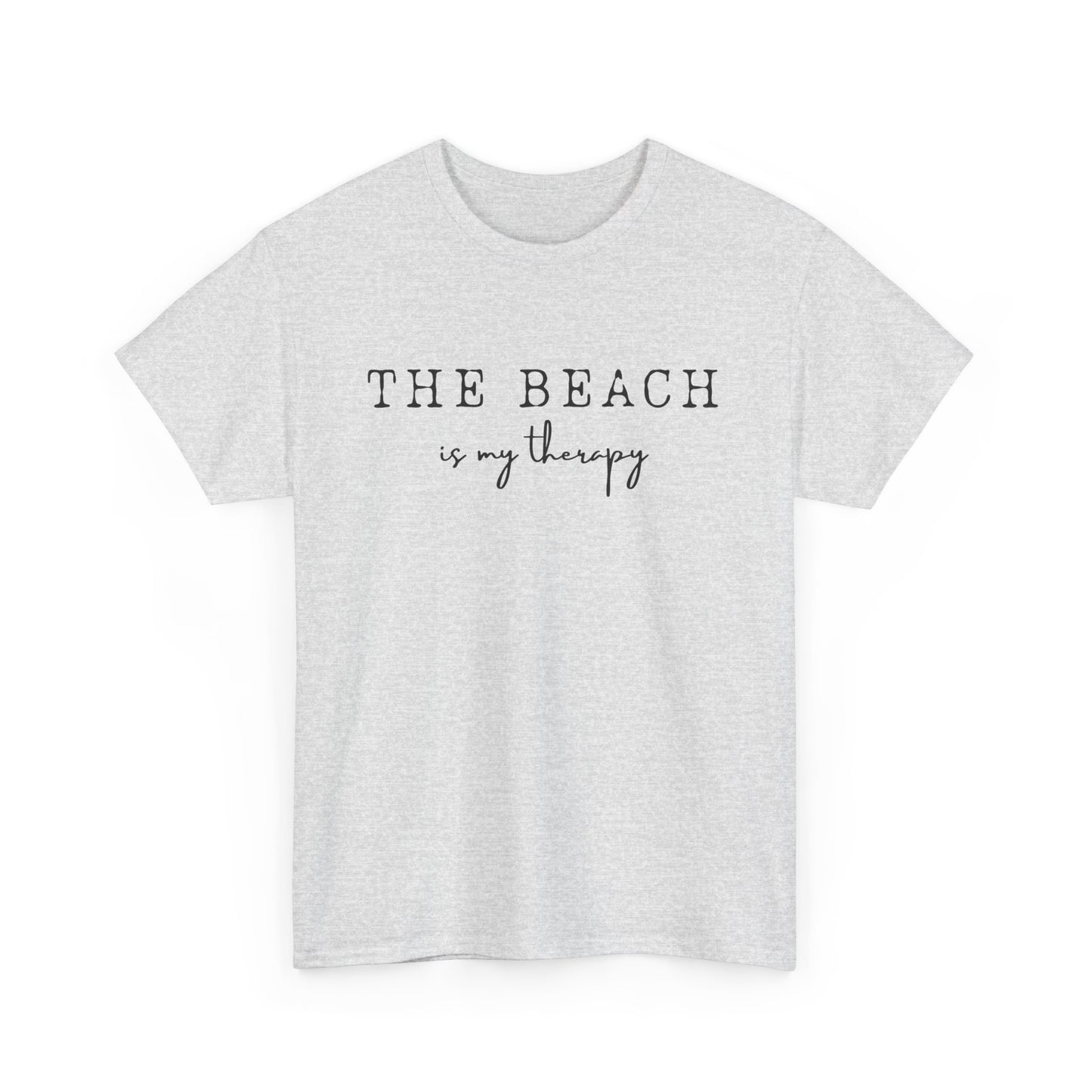 The Beach Is My Therapy-Unisex Cotton Tee