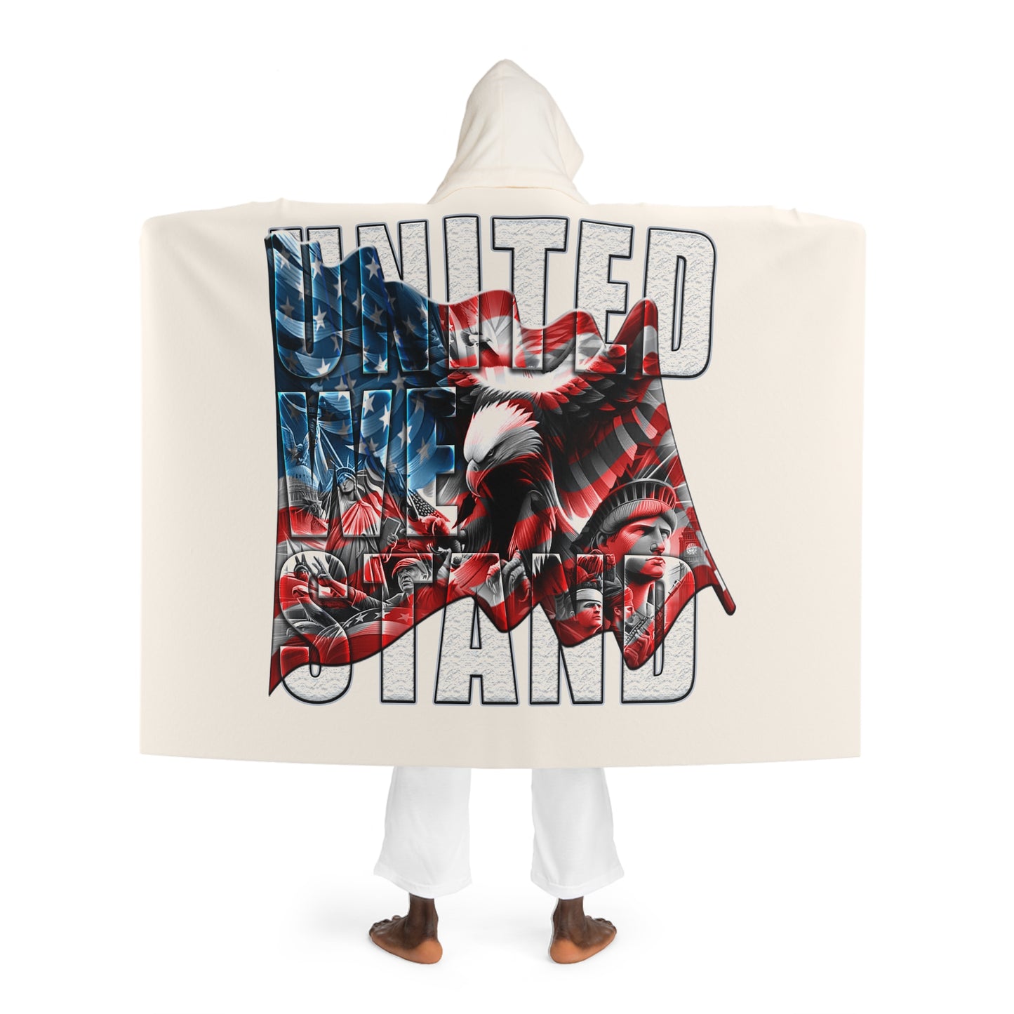 Cozy Hooded Sherpa Fleece Blanket, Warm Throw Blanket, Perfect for Snuggling, Game Night Throw, Great Gift for Home