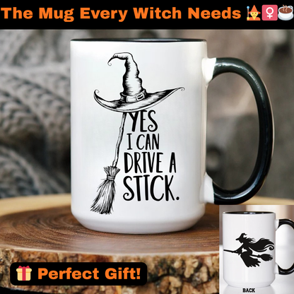 Witchy Coffee Mug | Perfect for Halloween, Gift for Witch Lovers, Cozy Vibe, Scary Movie Night, Unique Ceramic Mug