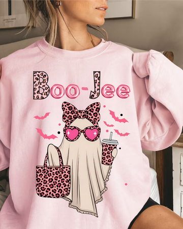 Boo-Jee Ghost -Spooky Chic Crewneck Sweatshirt - Halloween Apparel, Unisex Cozy Sweater, Trendy Fall Fashion, Gift for Her, [...]