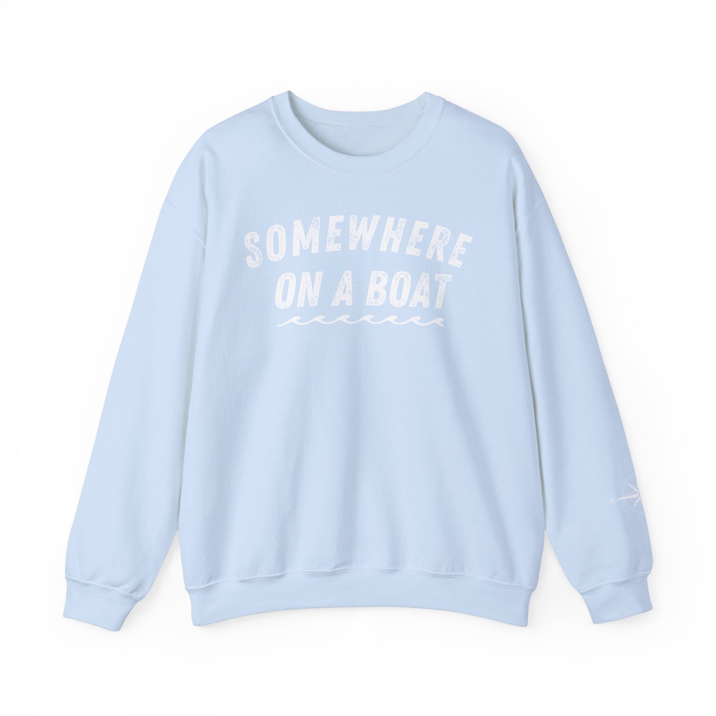 Somewhere on a Boat Unisex Crewneck Sweatshirt