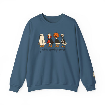 Spooky Goose Crewneck Sweatshirt | Fall Fashion, Unisex Cozy Sweatshirt