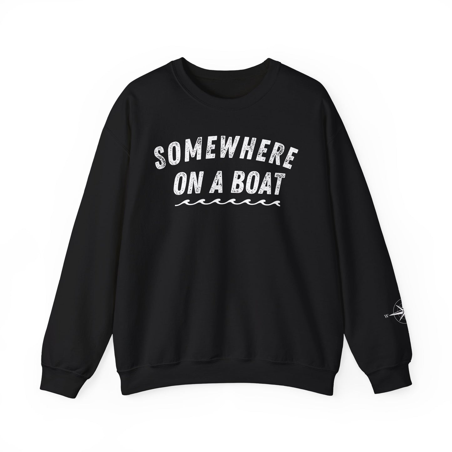 Somewhere on a Boat Unisex Crewneck Sweatshirt