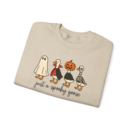 Spooky Goose Crewneck Sweatshirt | Fall Fashion, Unisex Cozy Sweatshirt