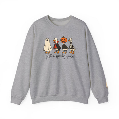 Spooky Goose Crewneck Sweatshirt | Fall Fashion, Unisex Cozy Sweatshirt