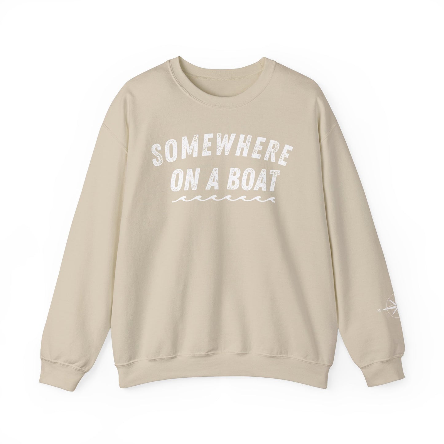 Somewhere on a Boat Unisex Crewneck Sweatshirt