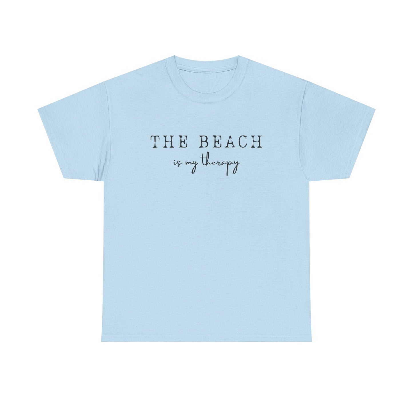 The Beach Is My Therapy-Unisex Cotton Tee