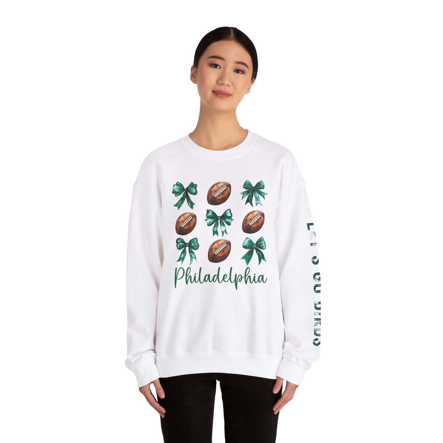 "BOWS & FOOTBALLS" Unisex GILDAN™ Crewneck Sweatshirt