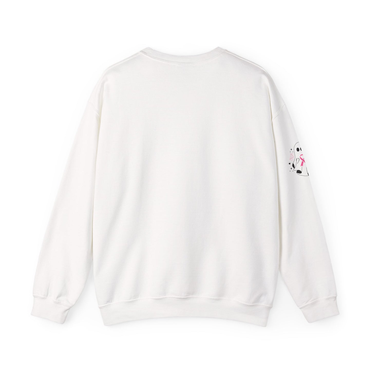 Breast Cancer Awareness Ghost Sweatshirt, Halloween Shirt, Gifts for Her, Funny Crewneck, Unisex Casual Wear