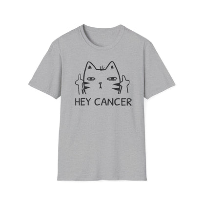 HEY CANCER--Sassy Cat T-Shirt -