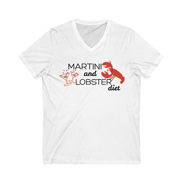 Martini and Lobster V-Neck Tee