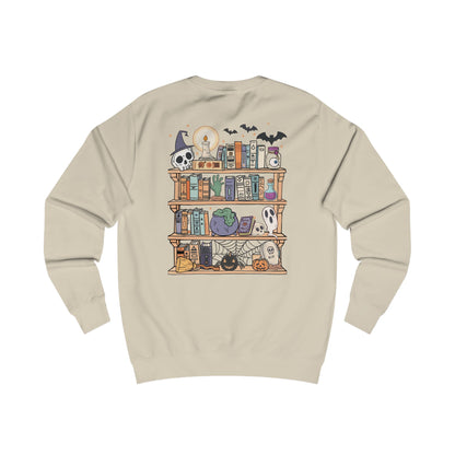 Book Lovers/Ghost Unisex Sweatshirt - Perfect for Halloween, Cozy Fall Wear, Gift for Book Lovers, Ghost and Books Design