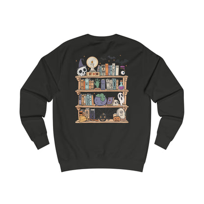 Book Lovers/Ghost Unisex Sweatshirt - Perfect for Halloween, Cozy Fall Wear, Gift for Book Lovers, Ghost and Books Design