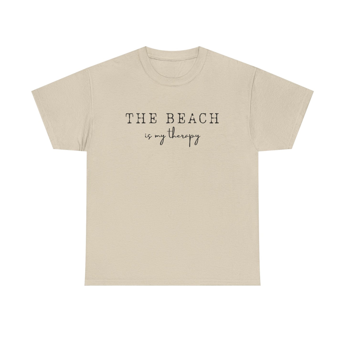 The Beach Is My Therapy-Unisex Cotton Tee