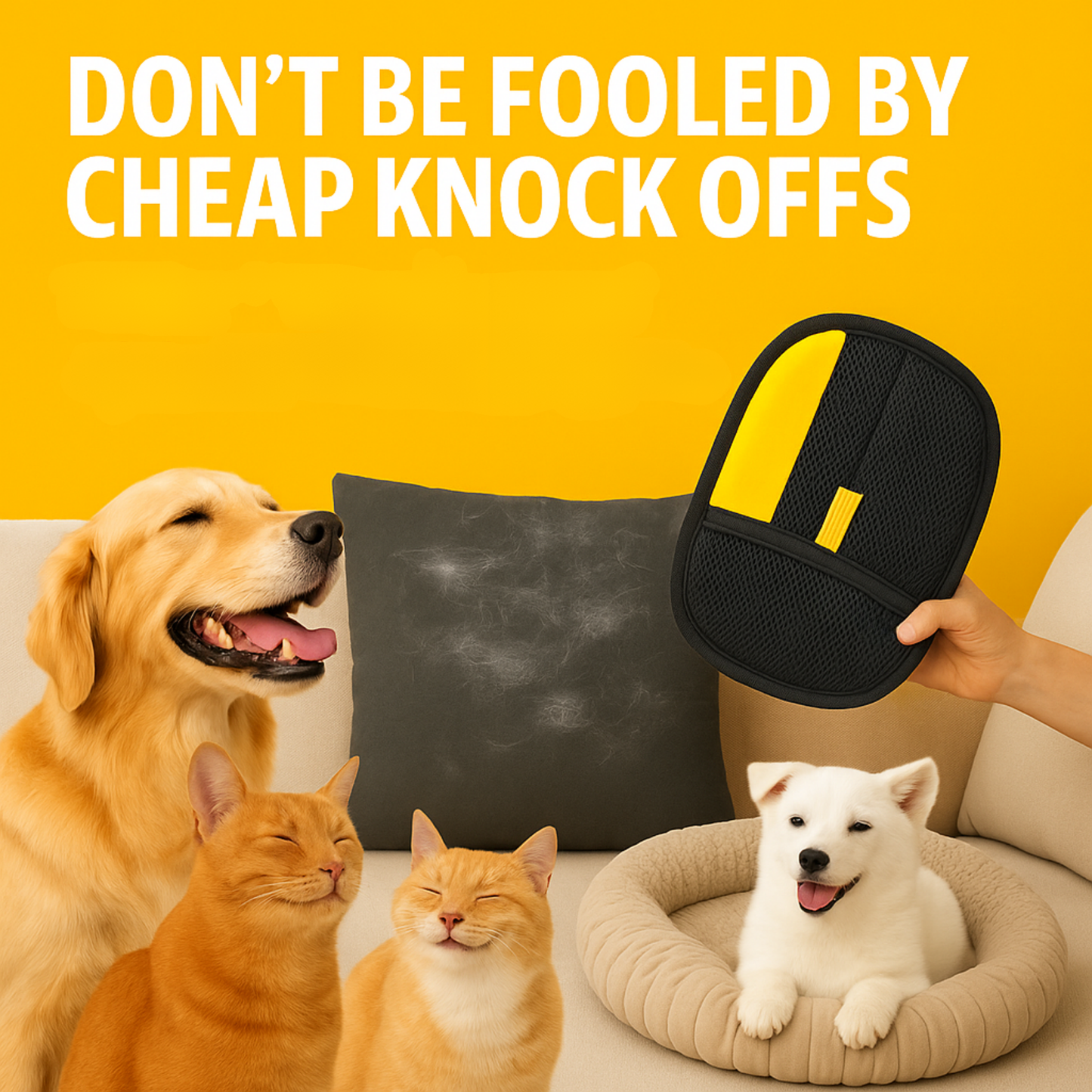 #1 BEST SELLING PET HAIR REMOVER MITT