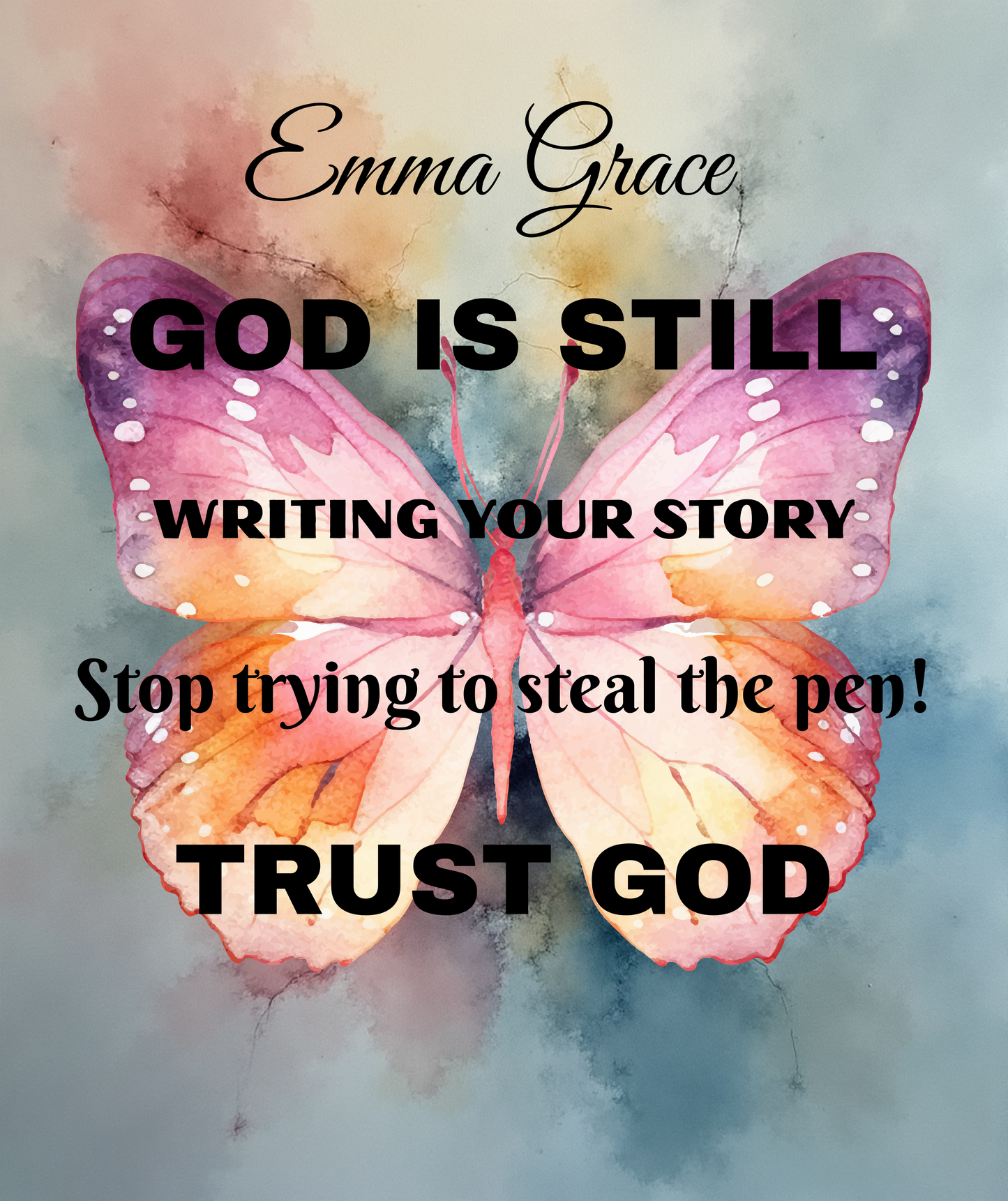 Personalized Sherpa Fleece Blanket/God Is Still Writing Your Story