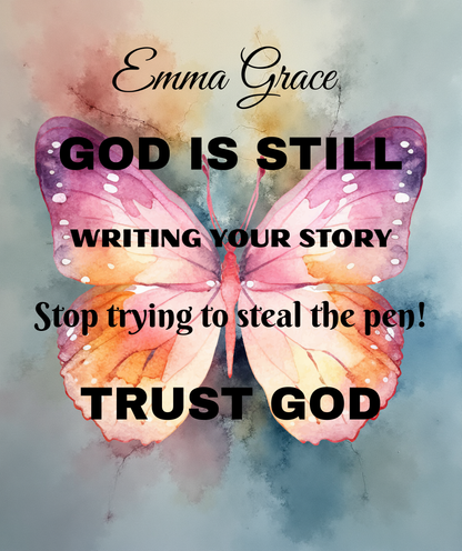 Personalized Sherpa Fleece Blanket/God Is Still Writing Your Story