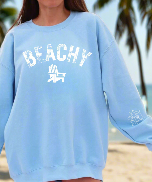 Beachy Unisex Crewneck Sweatshirt - Perfect for Summer Vibes