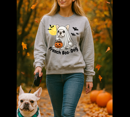 French "Boo-Dog" Crewneck Sweatshirt