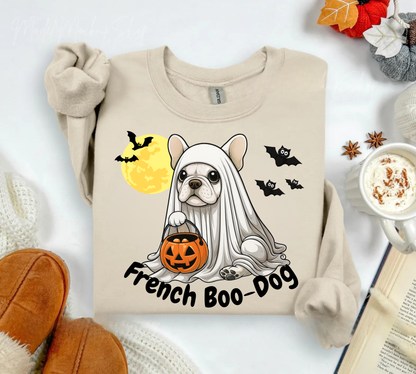 French "Boo-Dog" Crewneck Sweatshirt