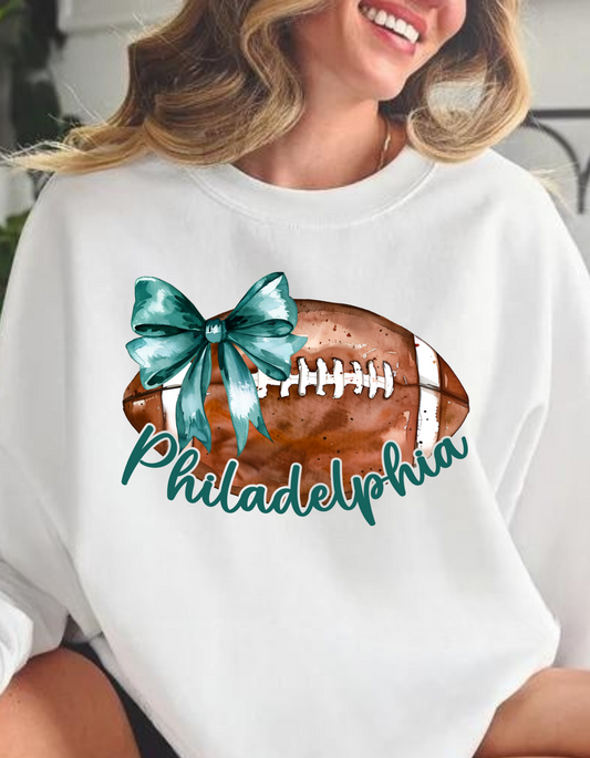 "PHILADELPHIA LARGE BOW" Unisex Crewneck Sweatshirt