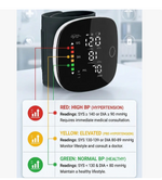 Rechargeable Unisex Digital Wrist Band Blood Pressure Monitor for Home Users.