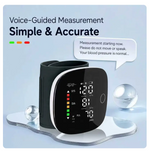 Rechargeable Unisex Digital Wrist Band Blood Pressure Monitor for Home Users.