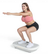 High-Power Vibration Plate features a larger, more stable platform, allowing users to perform full-range movements like squats and lunges with confidence. Max weight: 440lbs!!