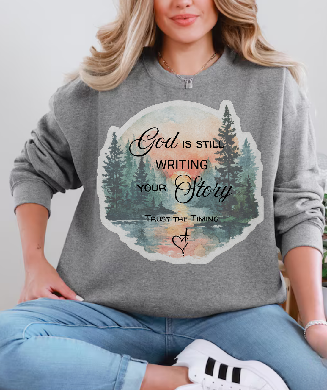 "God Is Still Writing Your Story" Unisex Heavy Blend™ Crewneck Sweatshirt