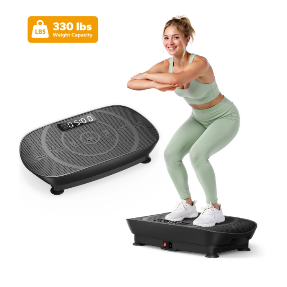 Compact Curved Vibration Plate for At-Home Movement
