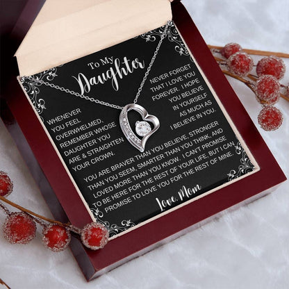 To My Daughter, Straighten Your Crown|Forever Love Necklace